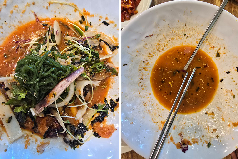 한 그릇, 싹 비웠습니다. 시원하고 든든했어요.