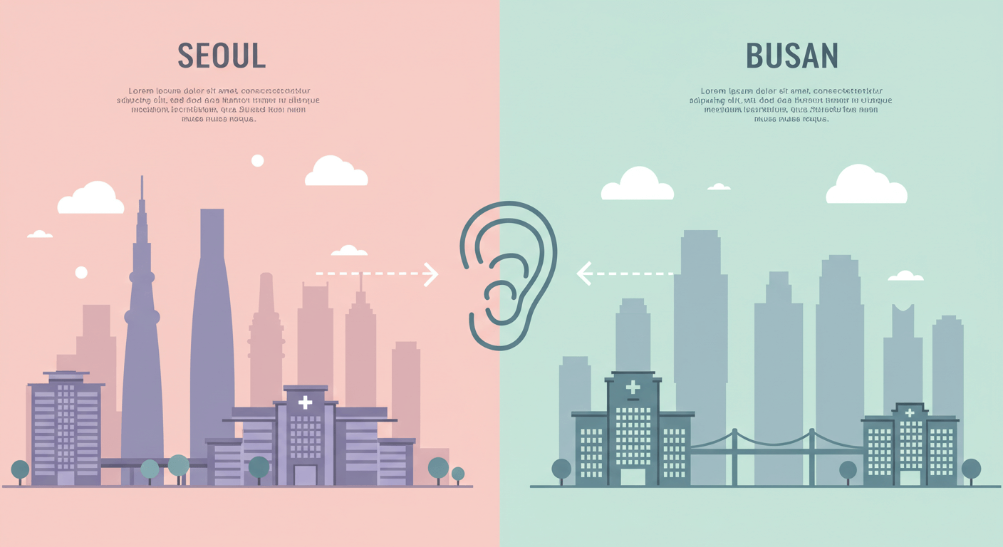 서울 · 부산 이비인후과 차이