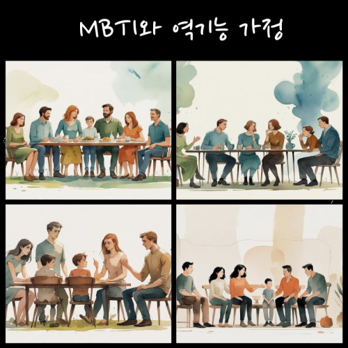 역기능 가정에 대한 그림