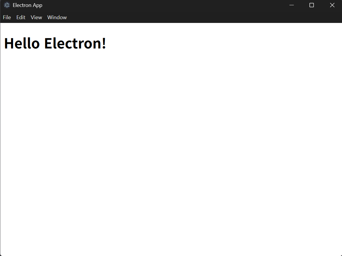 Electron 실행 이미지