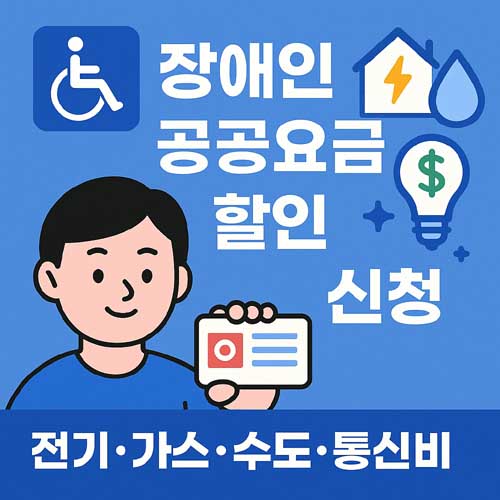 장애인 공공요금 할인 신청