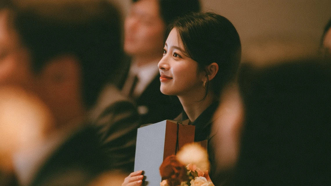 가입한 지 얼마 안 된 동호회 지인의 결혼식 초대를 받은 모습