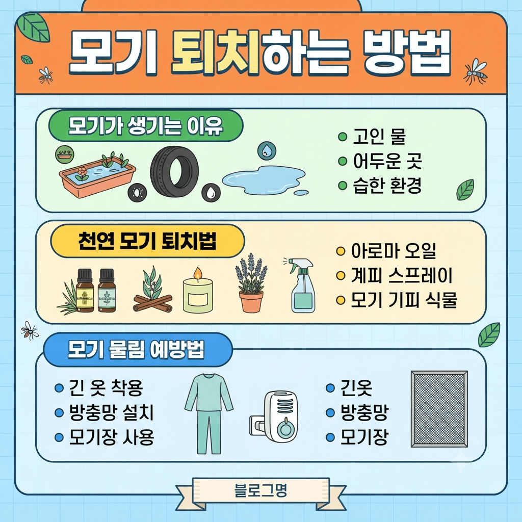 모기 퇴치하는 방법 (모기가 생기는 이유, 모기 퇴치법, 모기 물림 예방법)