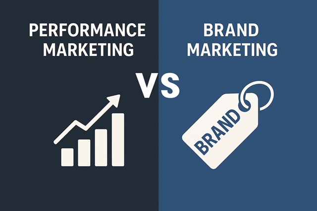 퍼포먼스 마케팅과 브랜드 마케팅의 차이점 썸네일 카드