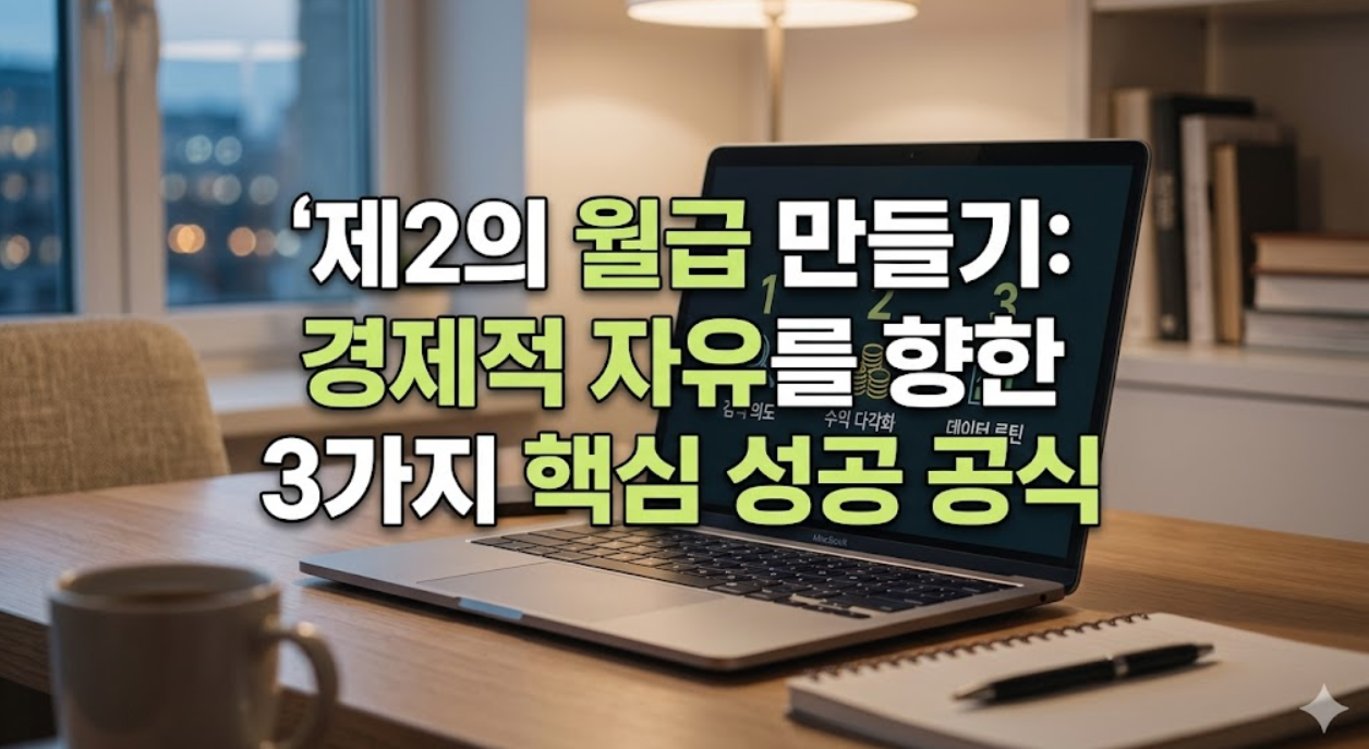 제2의 월급 만들기 (검색 의도, 수익 다각화, 데이터 루틴)