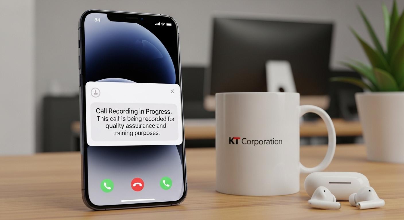 아이폰 통화녹음 고지 kt
