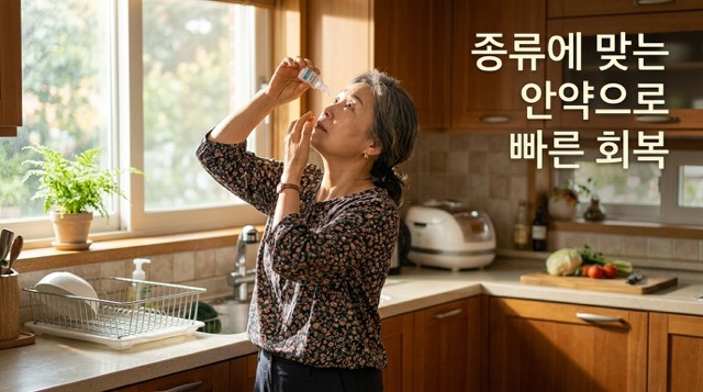 결막염 종류별 안약 치료"
