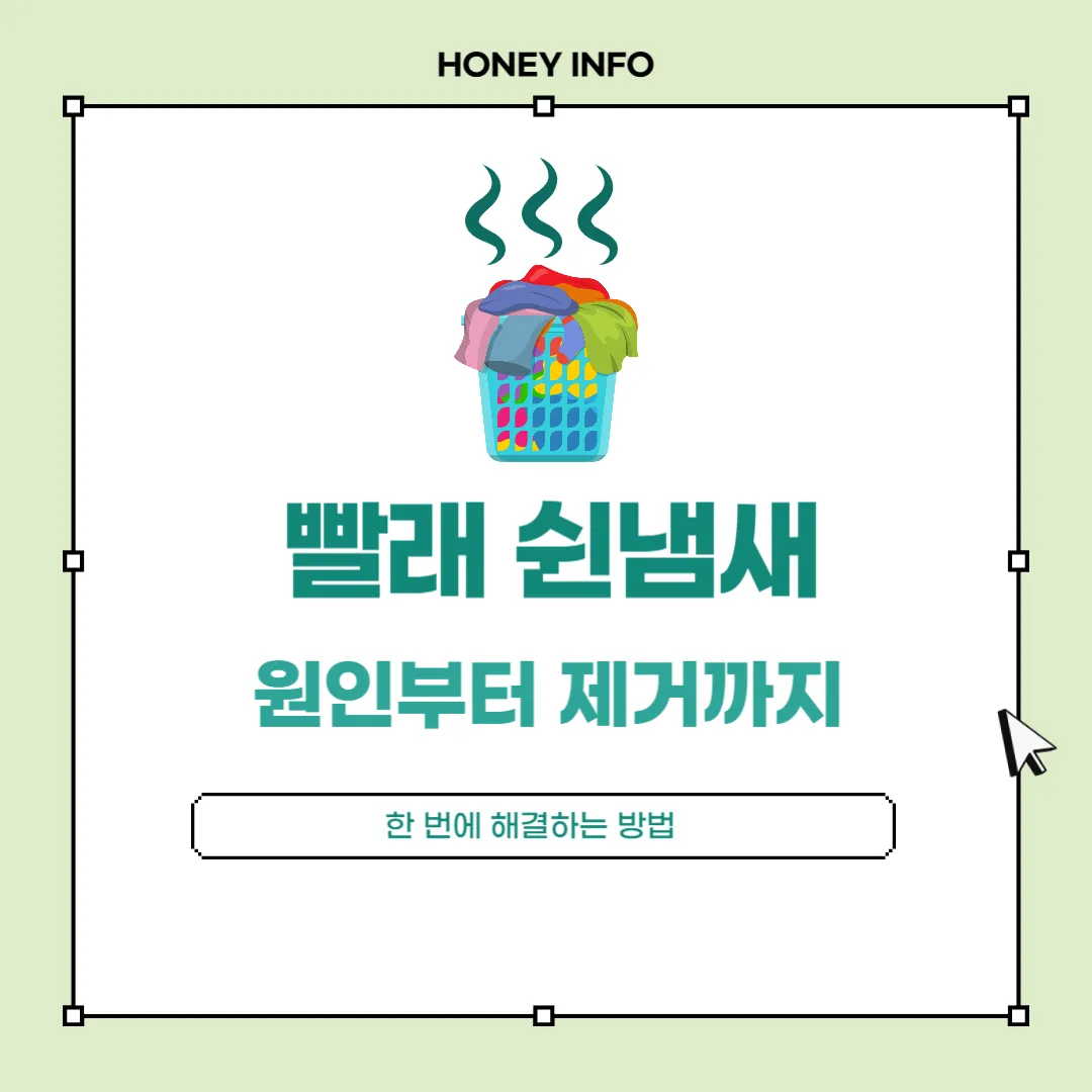 빨래 쉰냄새 해결 방법