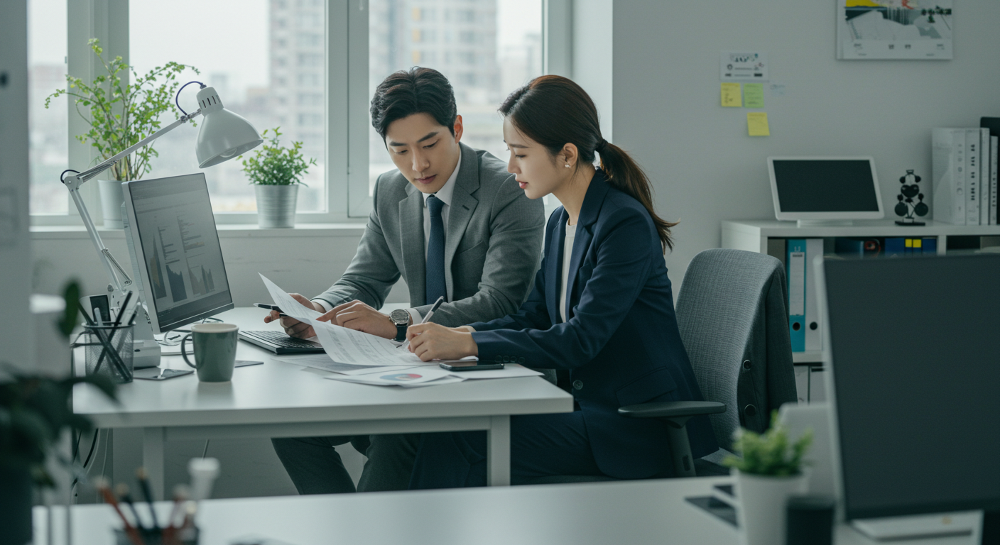 사무실 수납장 인테리어