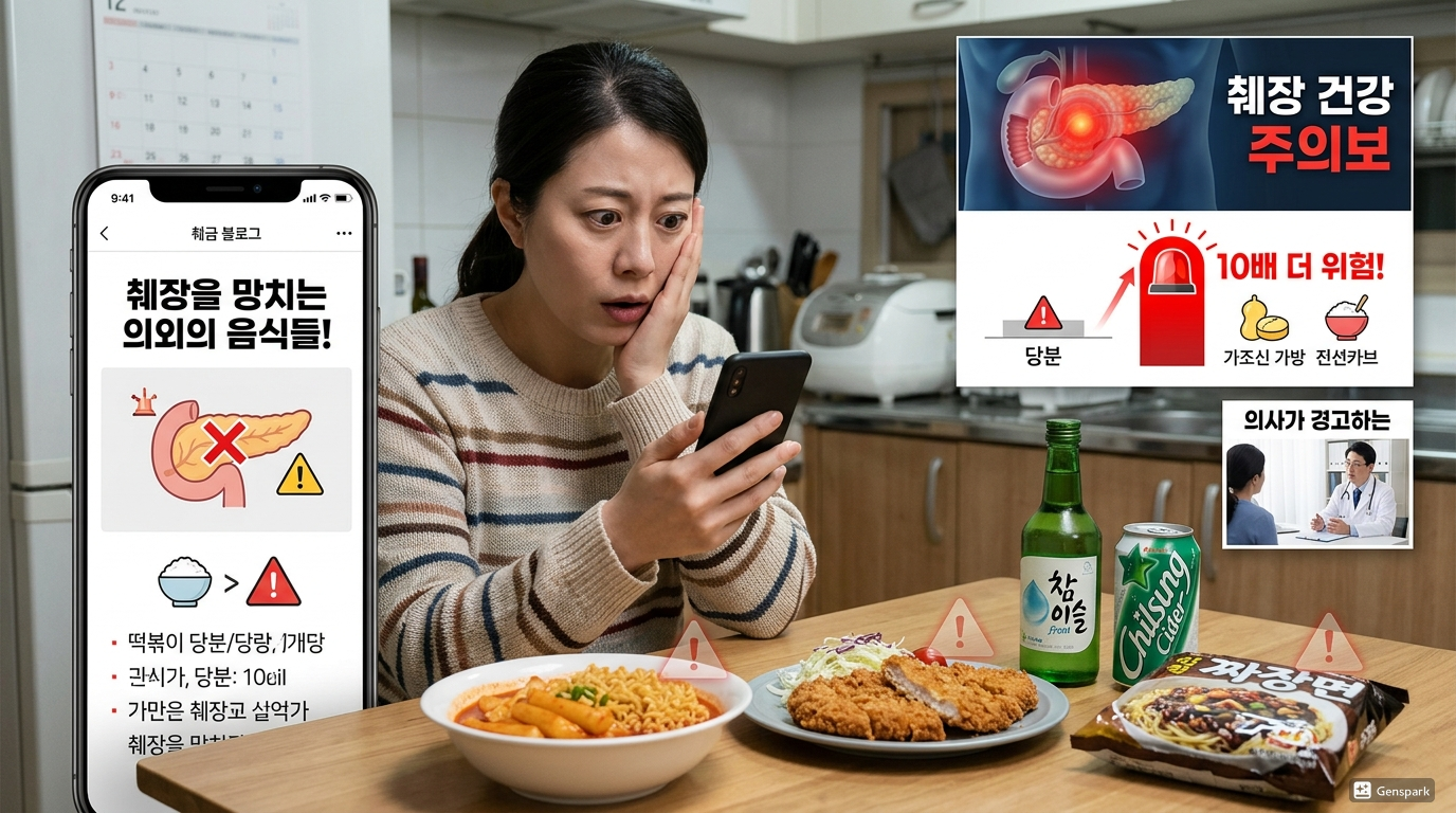 설탕보다 10배 치명적? 의사가 경고한 췌장 파괴 음식 4가지