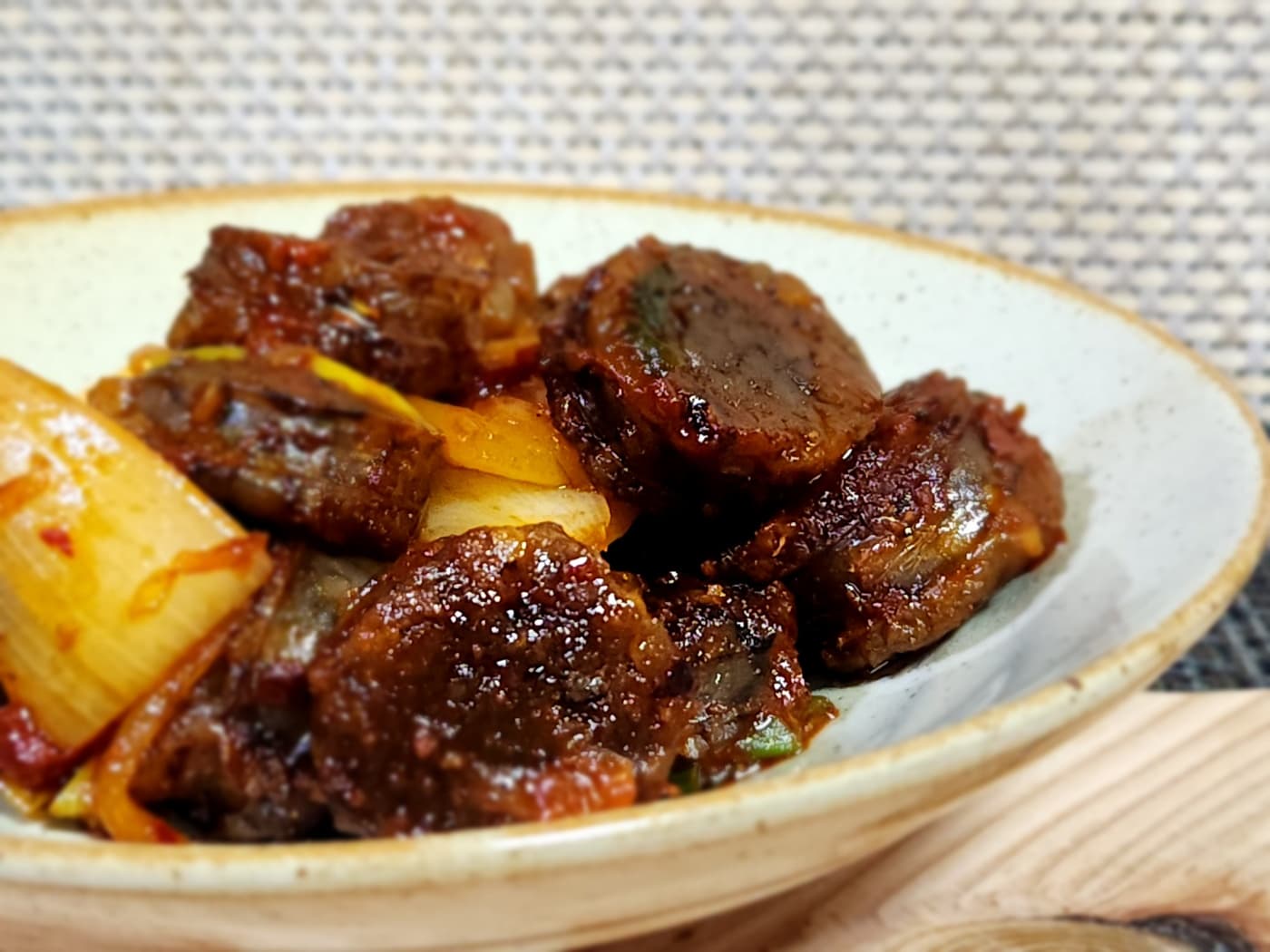 순대볶음요리