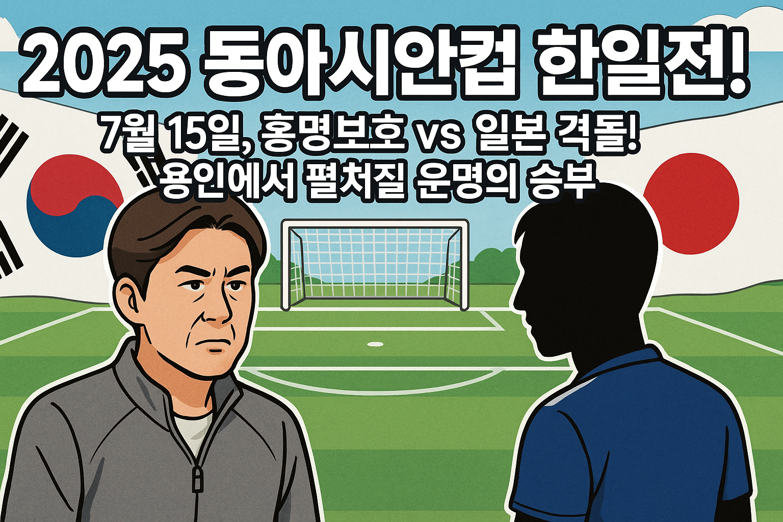2025 동아시안컵 한일전 일정 확정|7월 15일 홍명보호 vs 일본, 용인 대결!