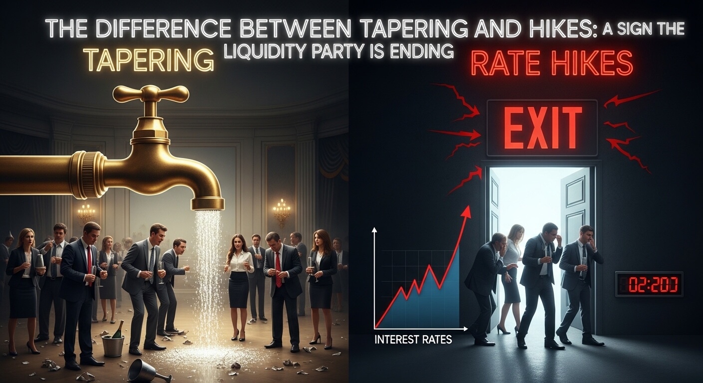 테이퍼링과 금리 인상의 차이점: 유동성 파티가 끝나는 신호
