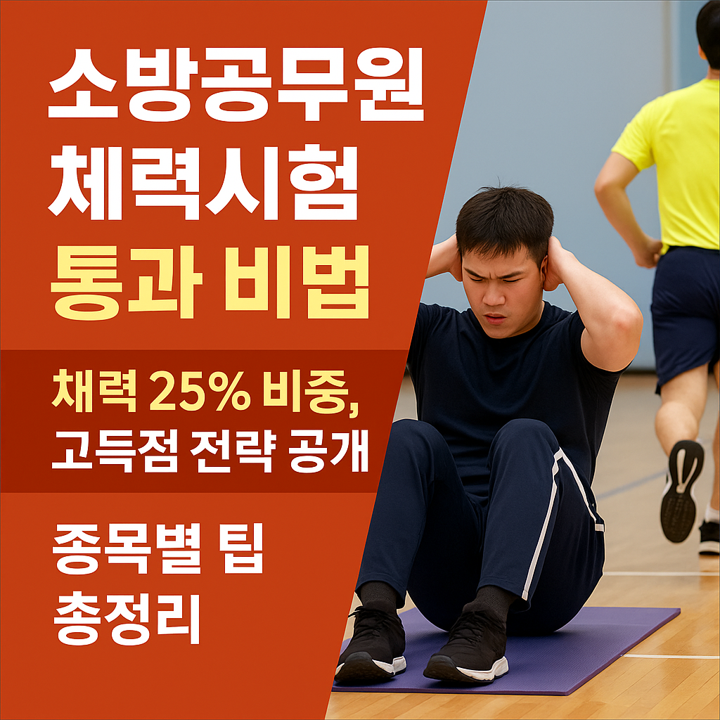 2025 소방공무원 체력시험 완전분석💪 악력부터 왕복달리기까지 꿀팁 총정리