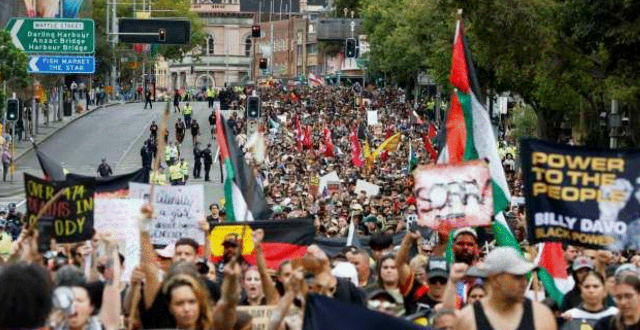 Australia Day &amp; Invasion Day 대규모 시위