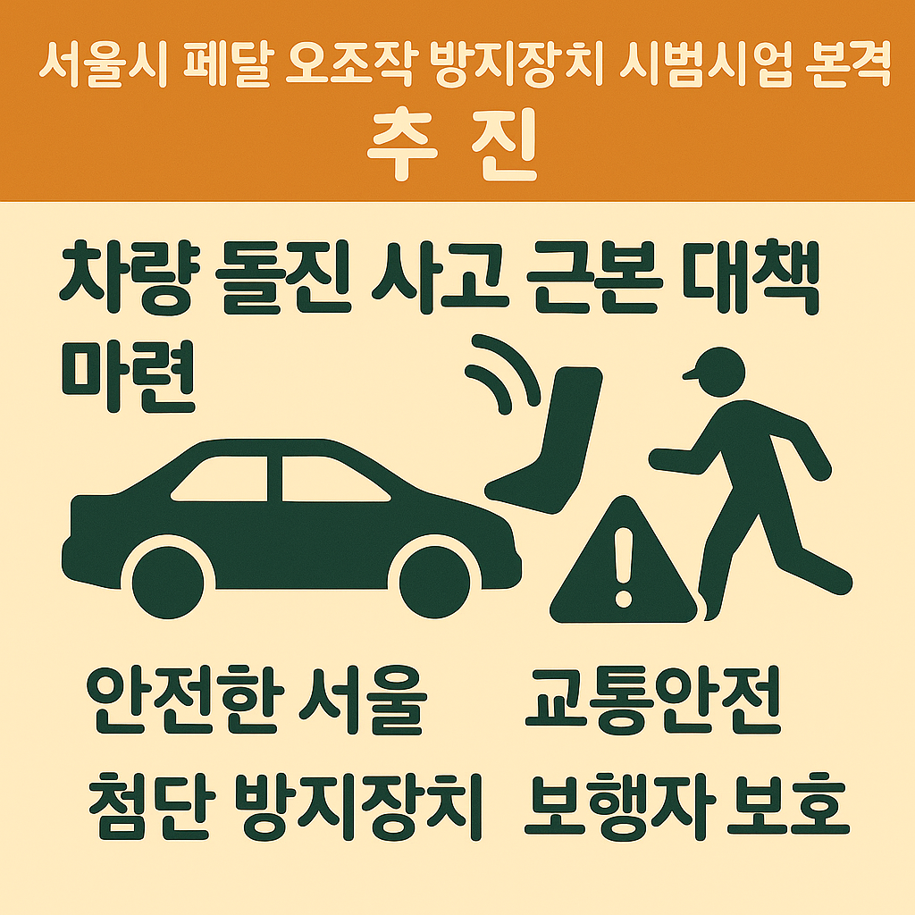 페달 오조작 방지장치 시범사업