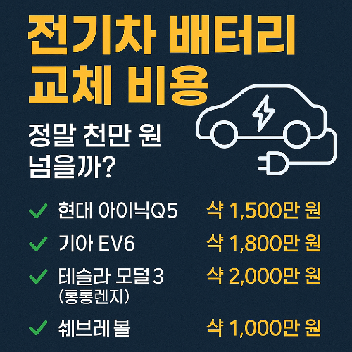 전기차 배터리 교체 비용