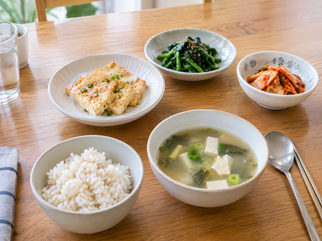 명절 후 국물과 짠 반찬을 줄인 식사