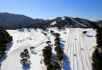 눈쌓인-썰매장