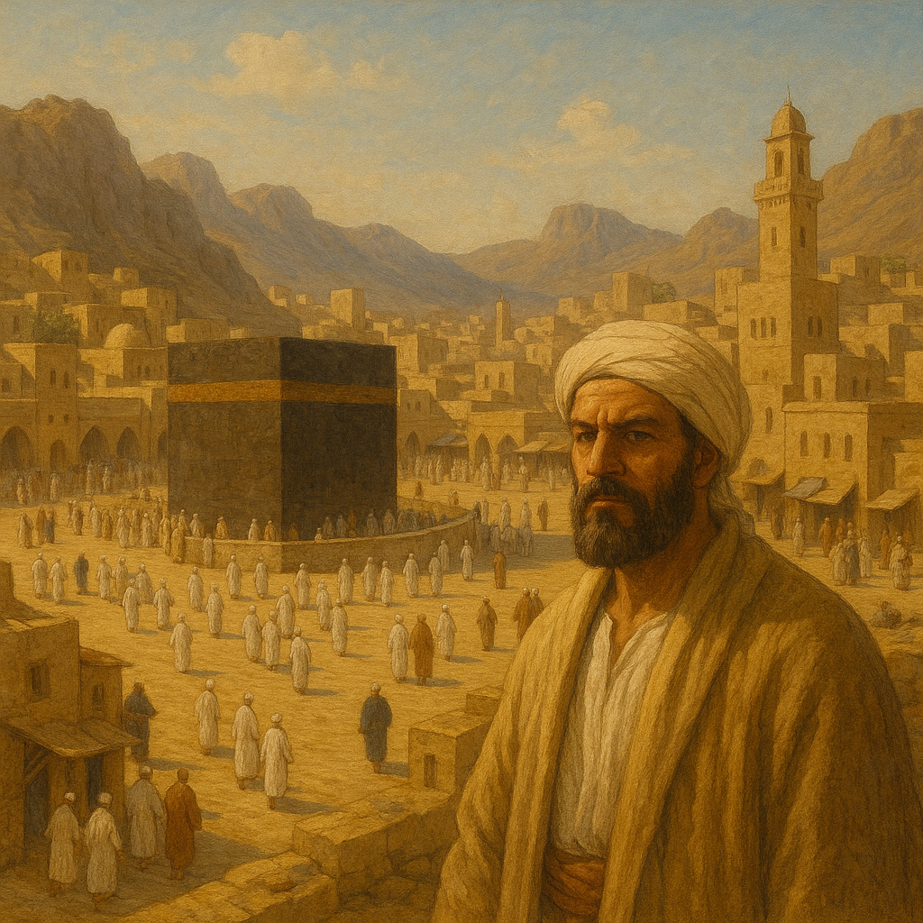 하자즈의 중심 도시 메카를 형상화한 이미지