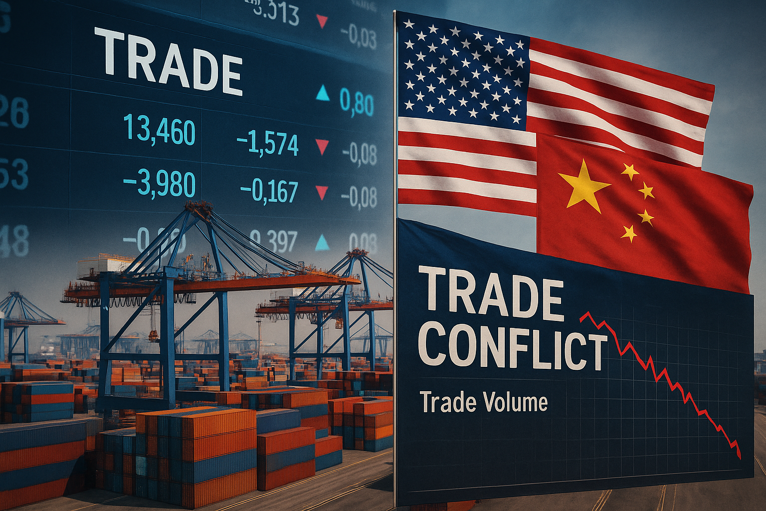 국제 무역 갈등 관련 사진