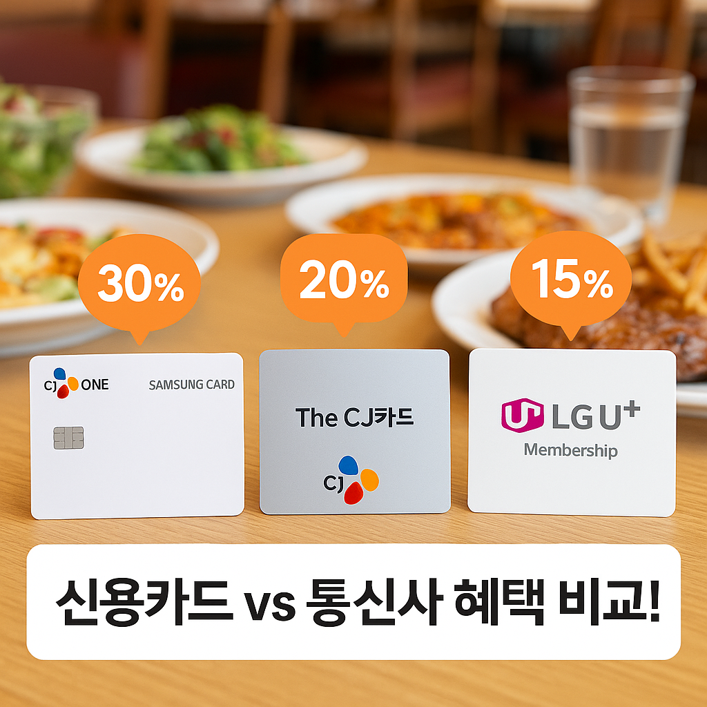 신용카드 통신사 혜택비교