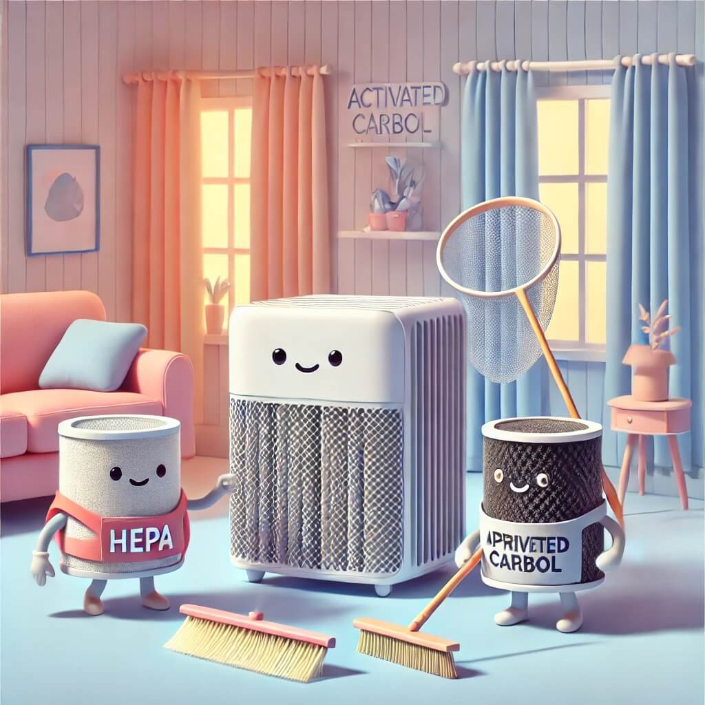 거실 공기청정기 필터의 종류와 특징