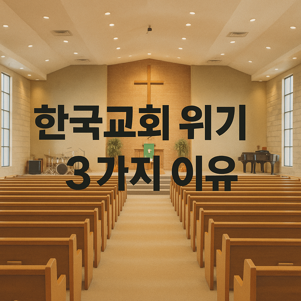 한국교회가 위기인 3가지 이유