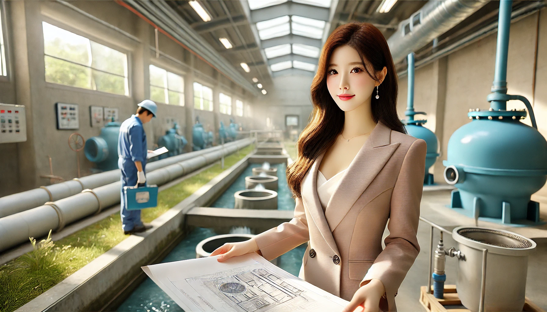 하수도 설치 기준 확인하는 이미지