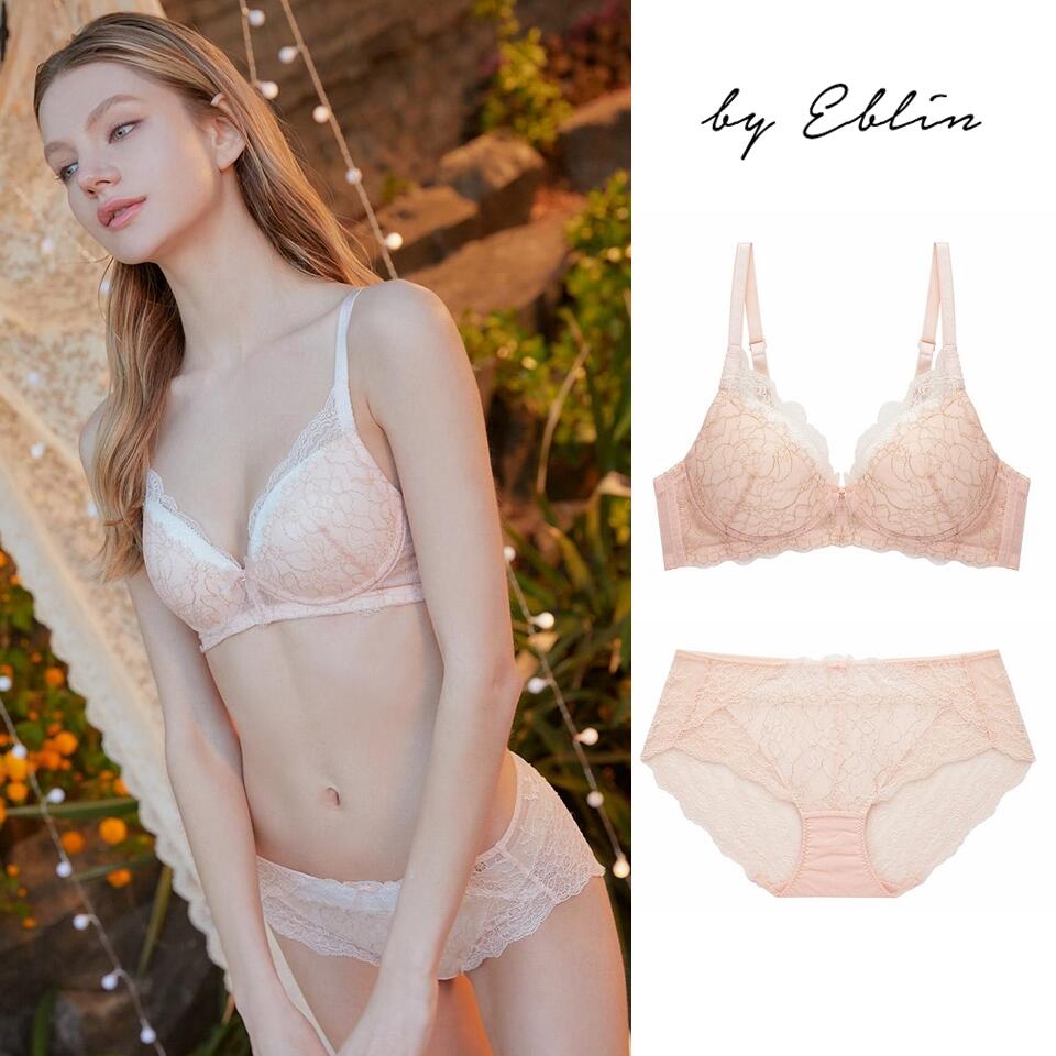 EBLIN 에블린 메리메 피치크러쉬 노와이어 브라팬티 세트 EBBRBA6H3Q EBWQBA6H3Q