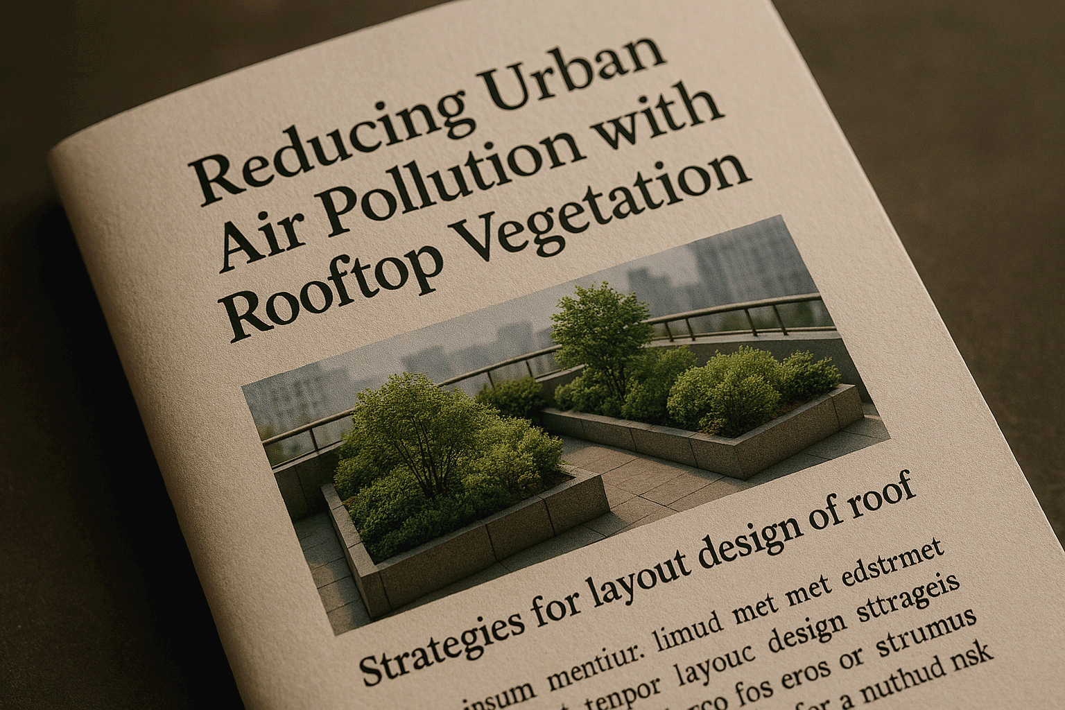 도시의 미세먼지를 줄이는 옥상 식물 배치 연구