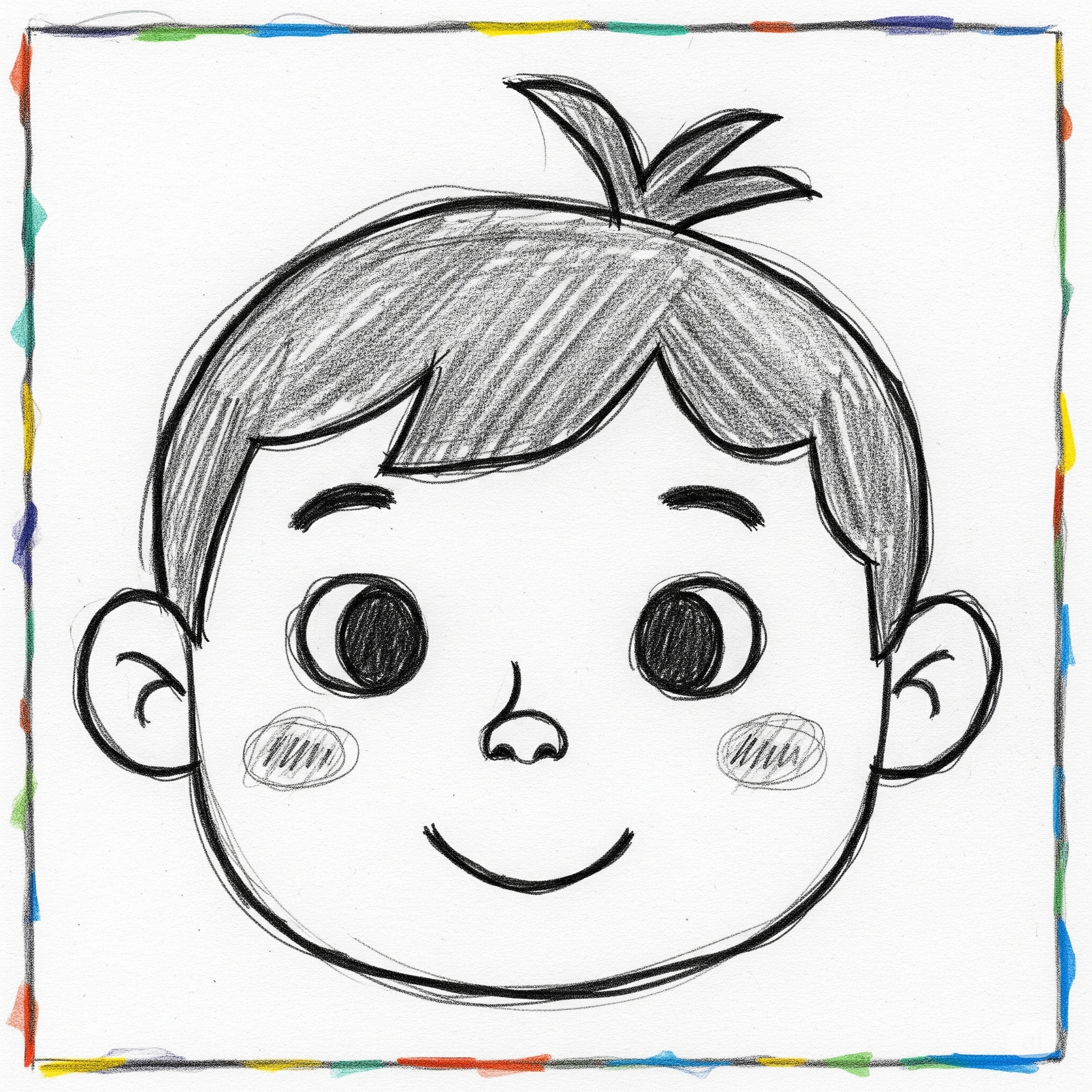 사람 얼굴 그림 검사