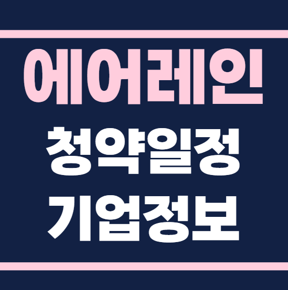 에어레인 공모주 청약일정