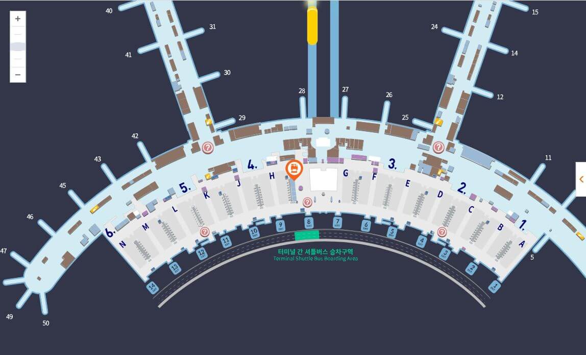 인천공항 즉석사진촬영기 위치 제1터미널 3층 일반지역 G 체크인카운터 후면 부근