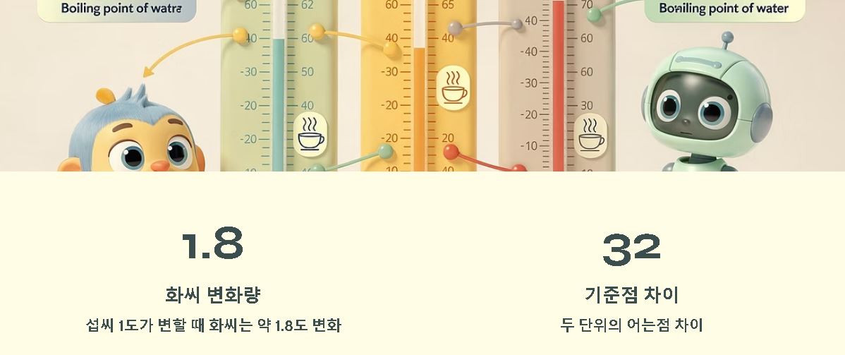 화씨 섭씨 계산
