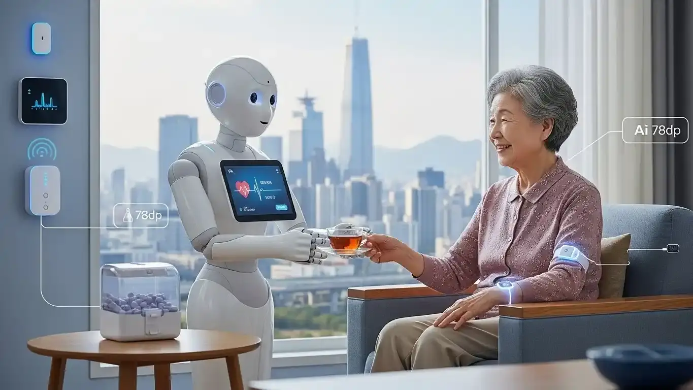 <img src="ai_and_iot_transform_elderly_care_services_in_aging_society.webp" alt="AI와 IoT가 고령화 사회의 돌봄 서비스를 혁신하는 장면을 표현한 이미지 입니다">