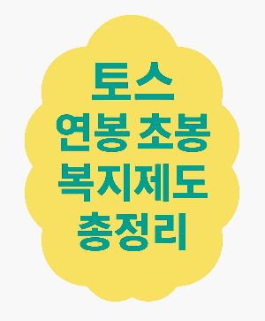 토스 연봉 초봉 복지제도