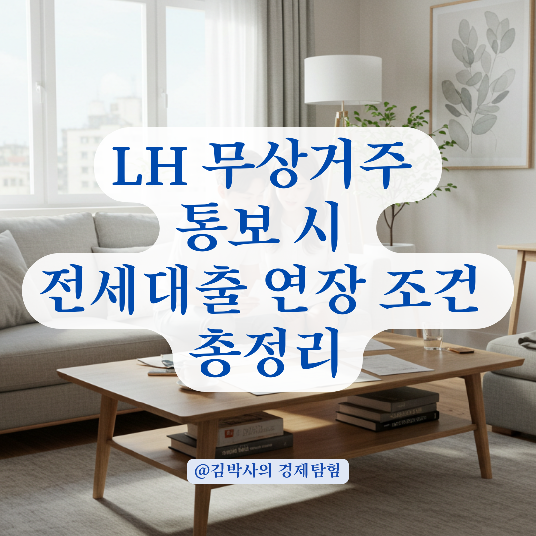 LH 무상거주 통보 받은 경우, 전세대출 연장 조건 총정리.