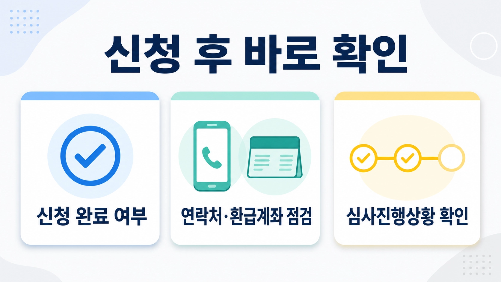 근로장려금 신청 완료 여부와 연락처·환급계좌 및 심사진행상황을 확인하는 세 가지 실천 팁