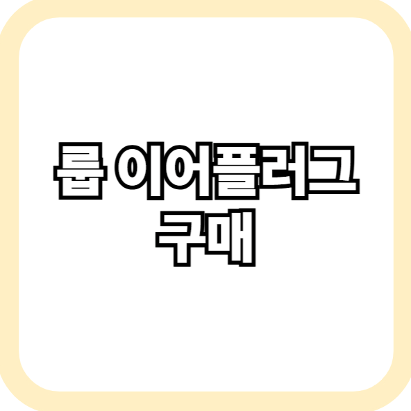 룹 이어플러그