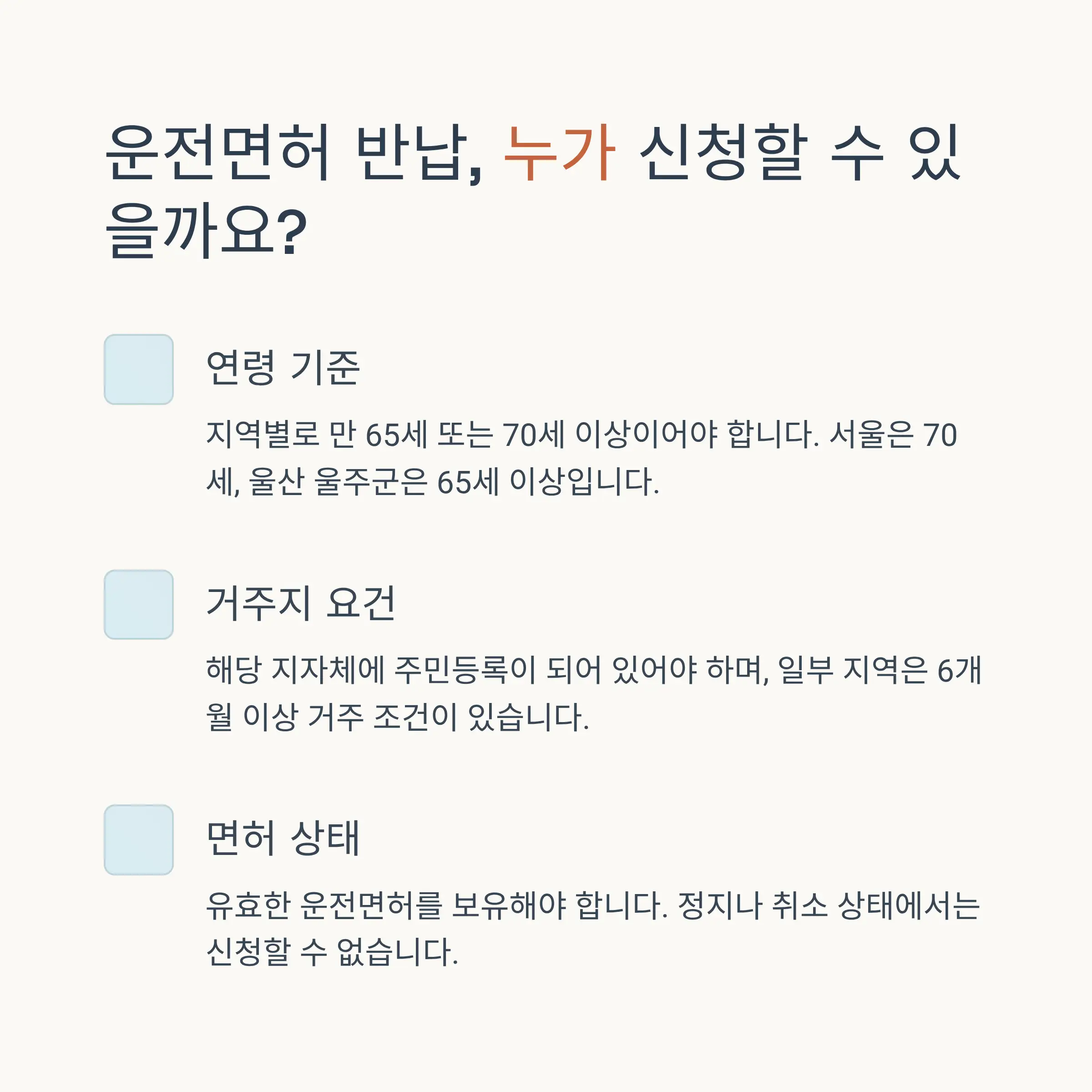 신청 방법과 절차