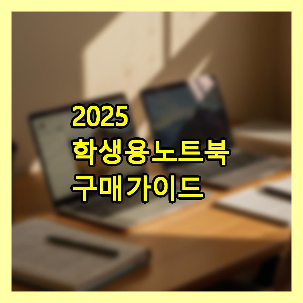 2025 학생용 노트북 구매 가이드