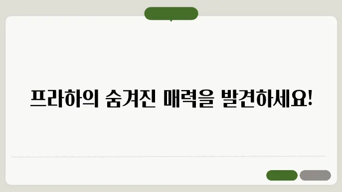 유럽 여행 추천 체코 프라하 가볼만한곳 완벽한 휴가를 위한 종합 가이드