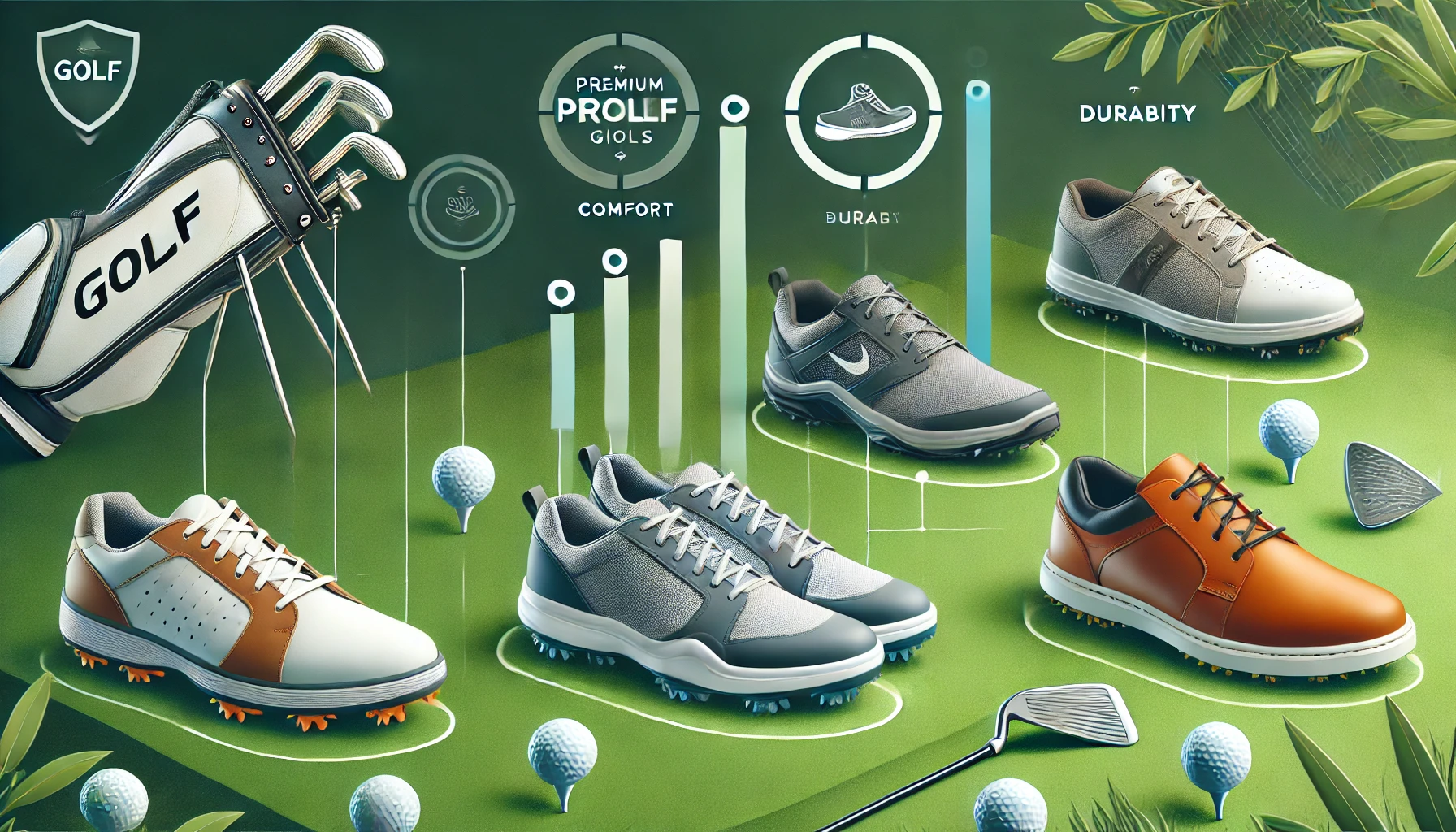 프로 골퍼들이 선택한 골프화 브랜드 관련 이미지