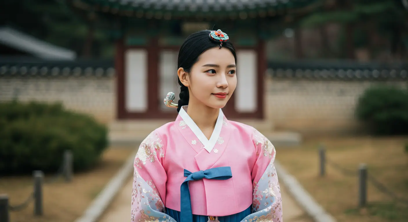 한복을 입은 여성
