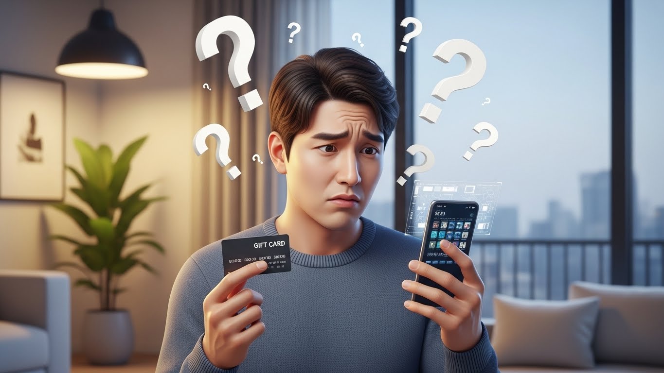 국가변경, 구글고객센터, 편의점기프트카드