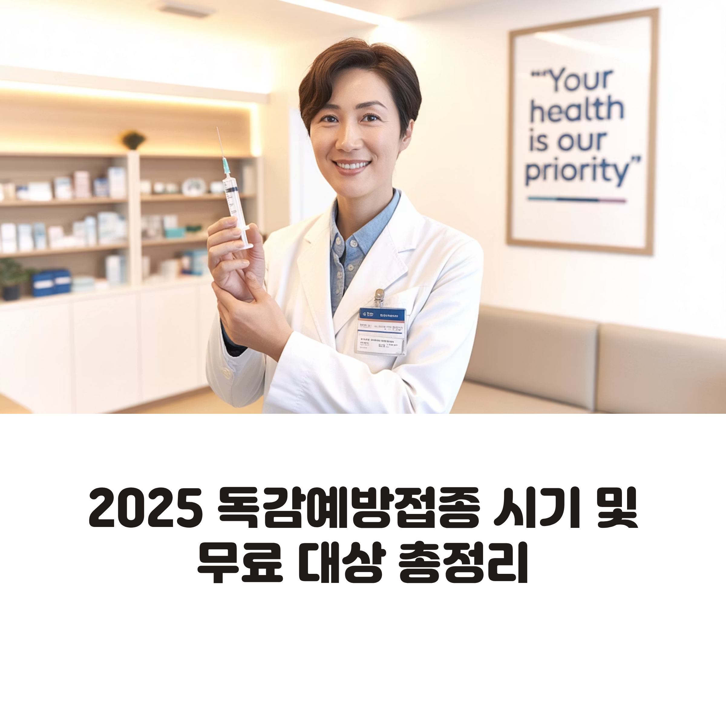 2025 독감예방접종 이미지