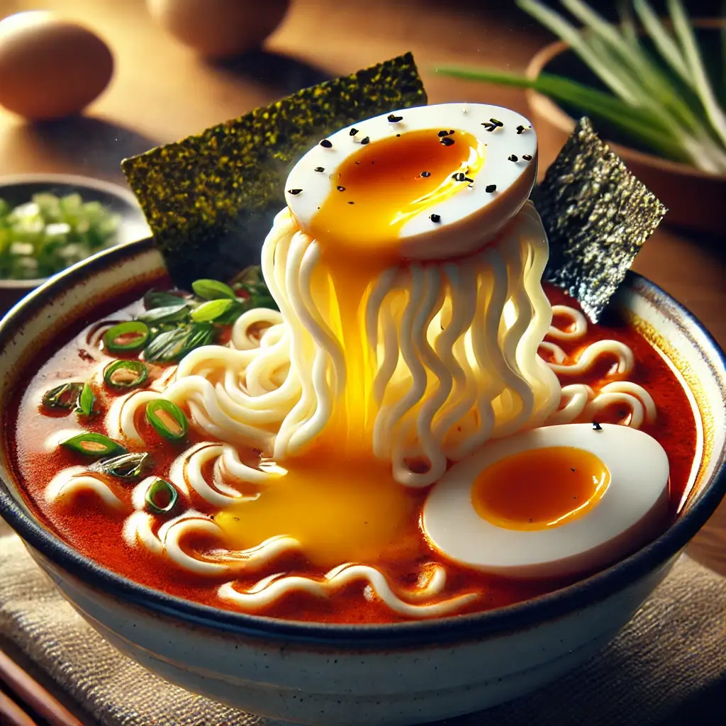 국물에-계란이-풀린-라면