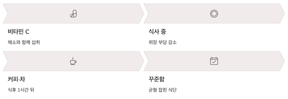 철분 많은 음식 흡수율 높이는 방법