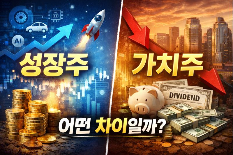 성장주 vs 가치주, 차이를 모르면 수익률이 달라집니다